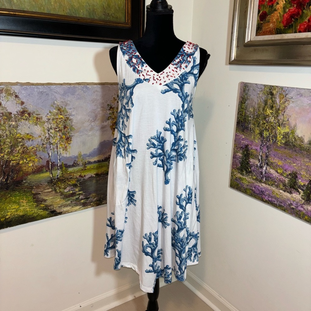 🐠 SOFT SURROUNDING summer dress size PS